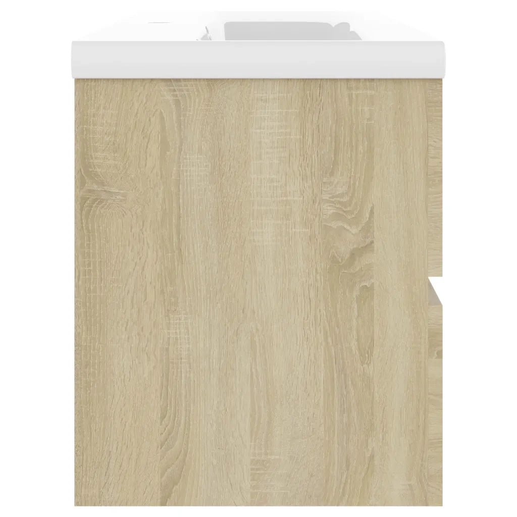 Mobile con Lavabo Integrato Rovere Sonoma in Legno Multistrato 3071570