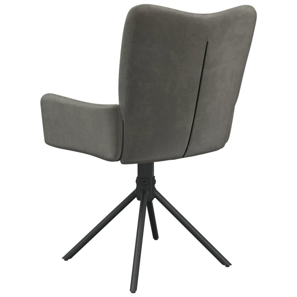 Sedie da Pranzo Girevoli 2 pz Grigio Scuro in Velluto 344810