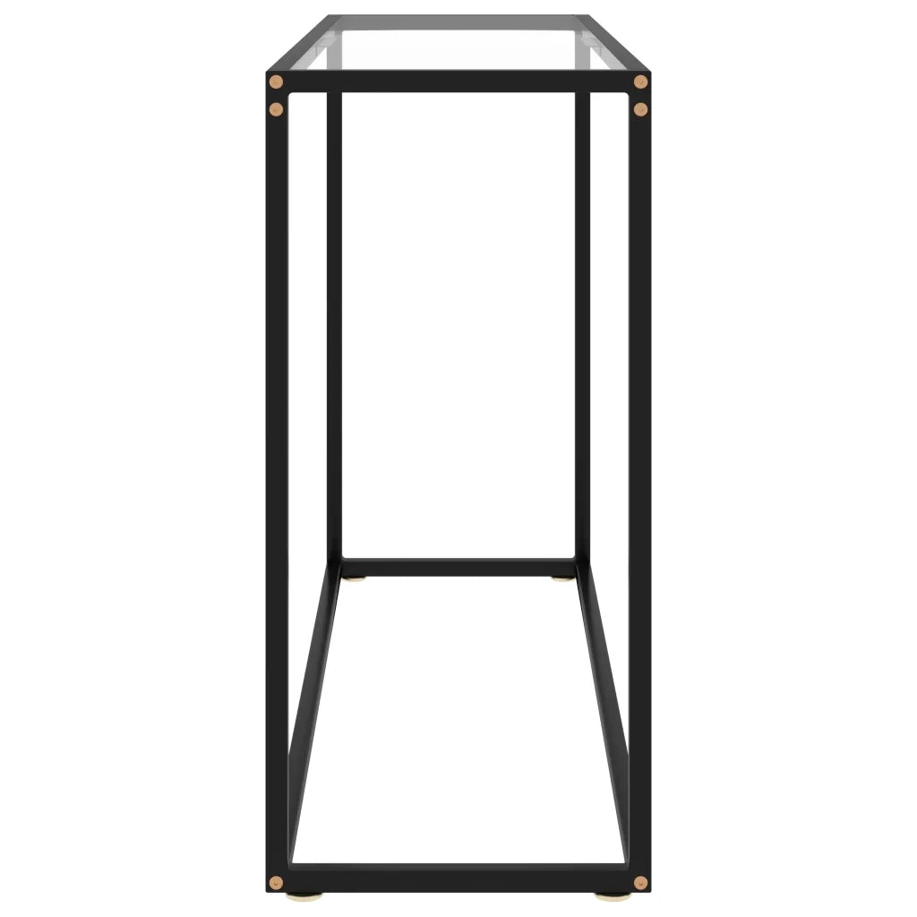Tavolo Consolle Trasparente 100x35x75 cm in Vetro Temperato cod mxl 14184