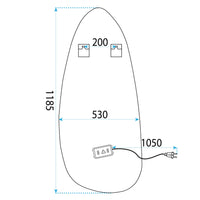 Specchio Led 120x55cm Yh-3359