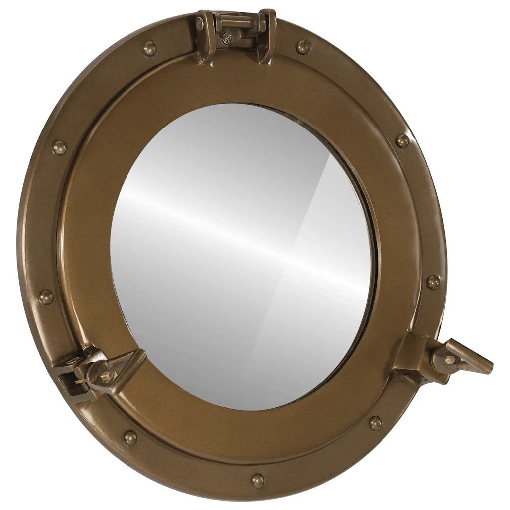 Specchio da Parete Design OblÃ² Ã˜38 cm in Alluminio e Vetro