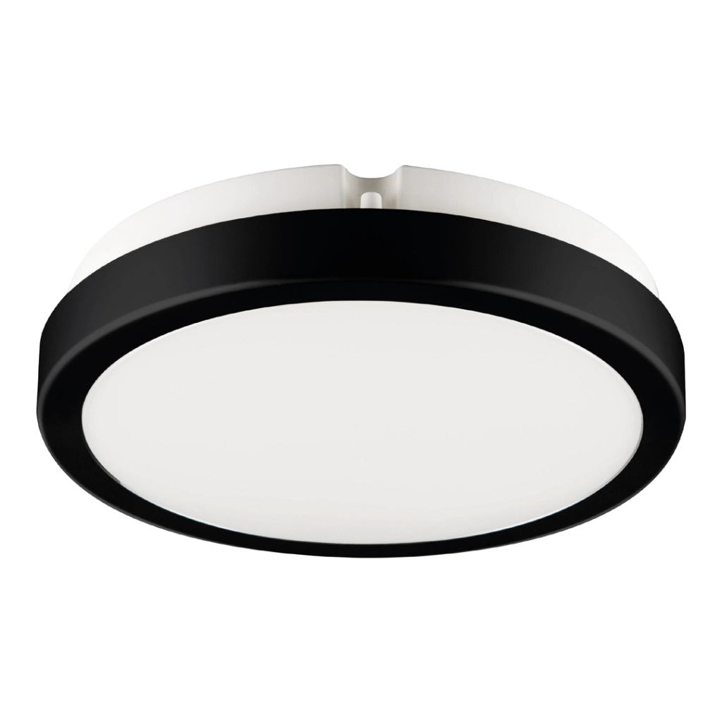 Plafoniera LED tonda 18cm 12W nero/bianco Vera Eko-Light