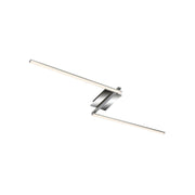 Plafoniera Moderna Staff Metallo Cromo Led Integrato 12W 3000K