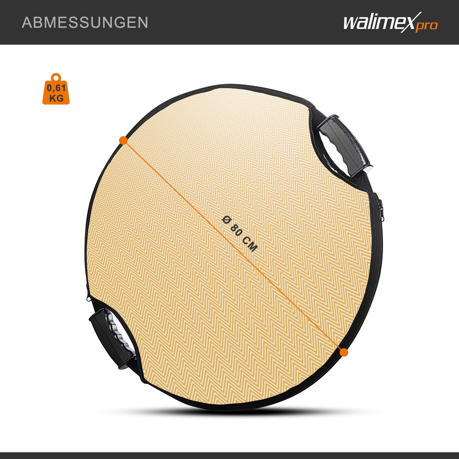 5in1 riflettore pieghevole comfort ondulato Ø80cm