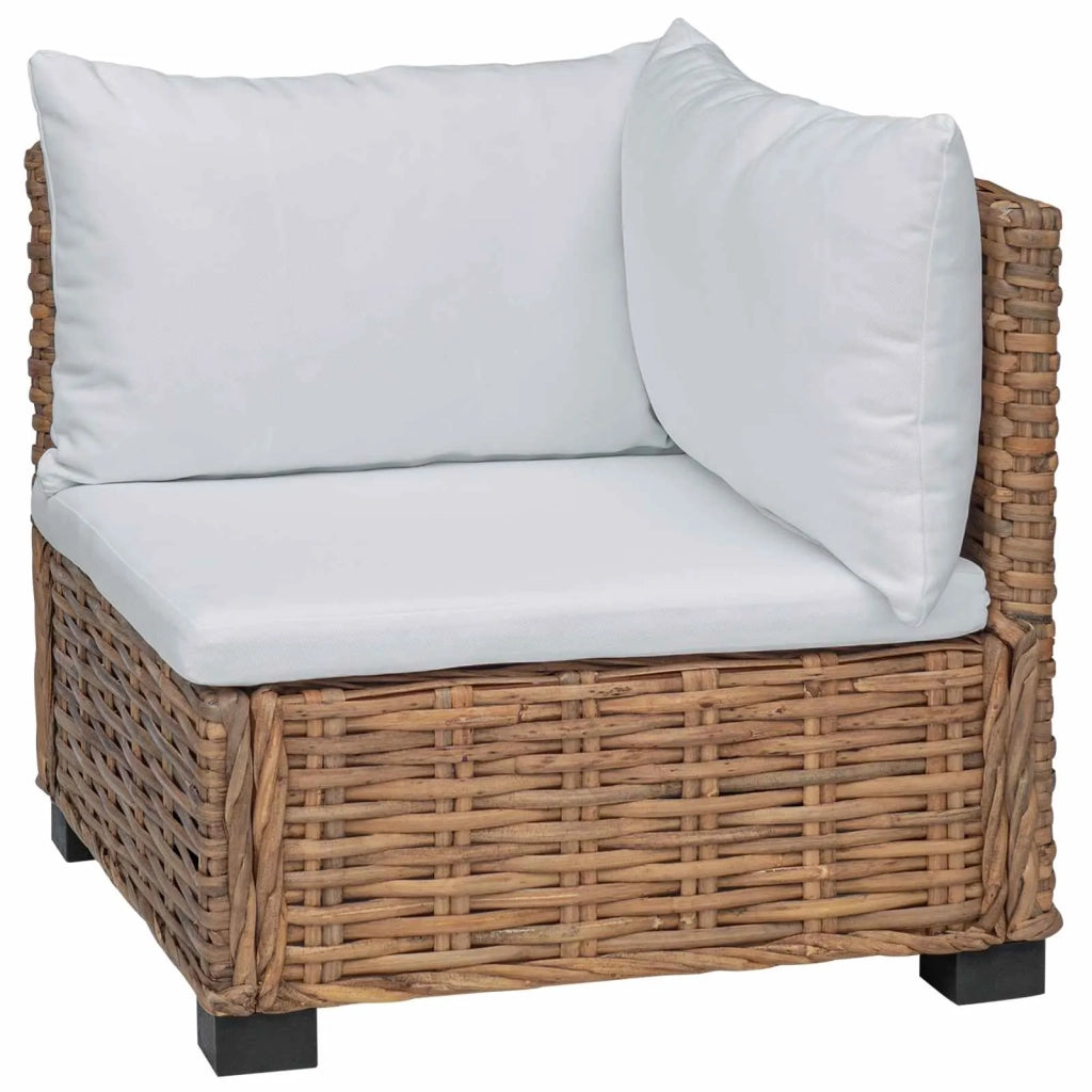 Divano Angolare con Cuscini GENDT Rattan naturale Naturale 42034382