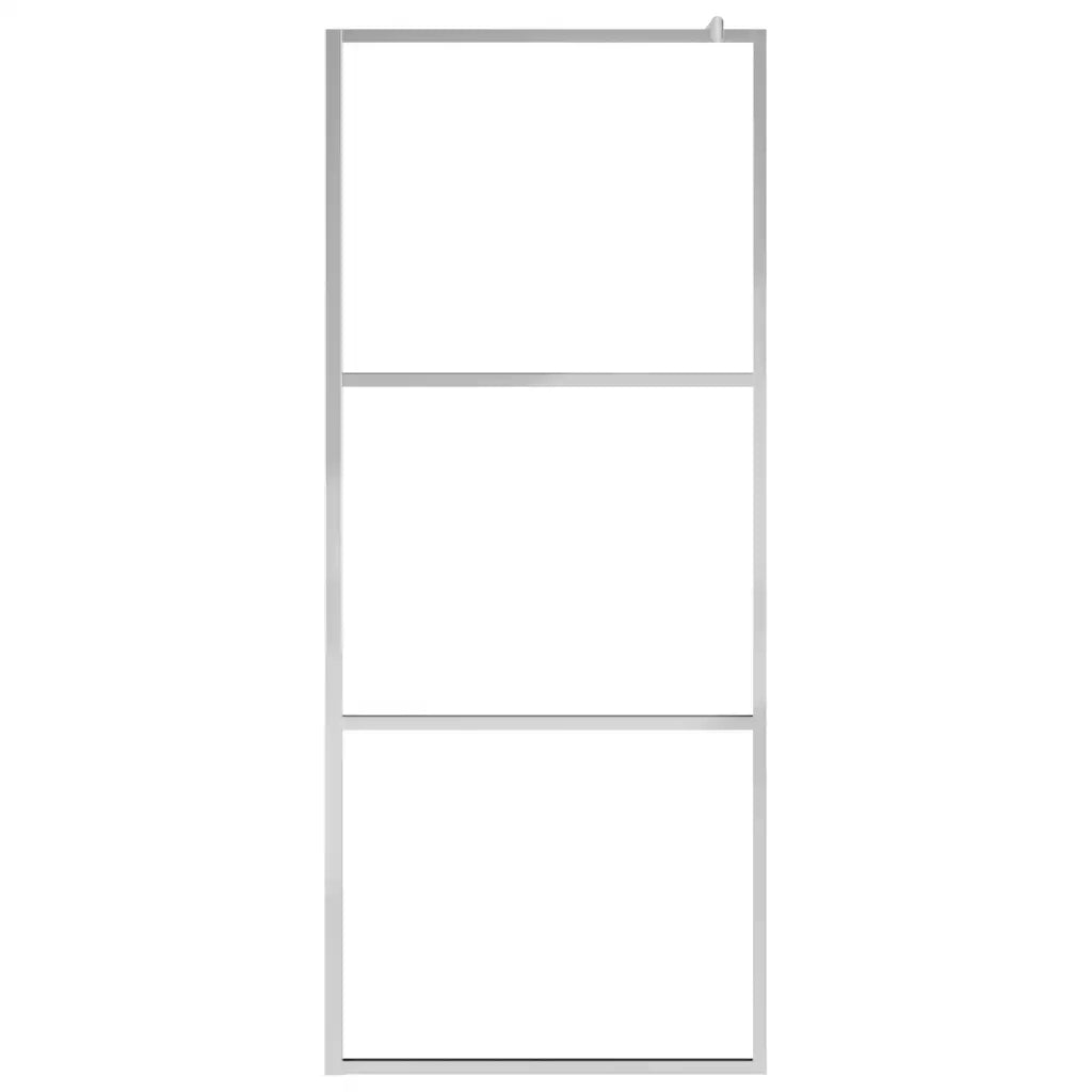 Parete per Doccia Walk-in in Vetro Smerigliato ESG 115x195 cm 146648