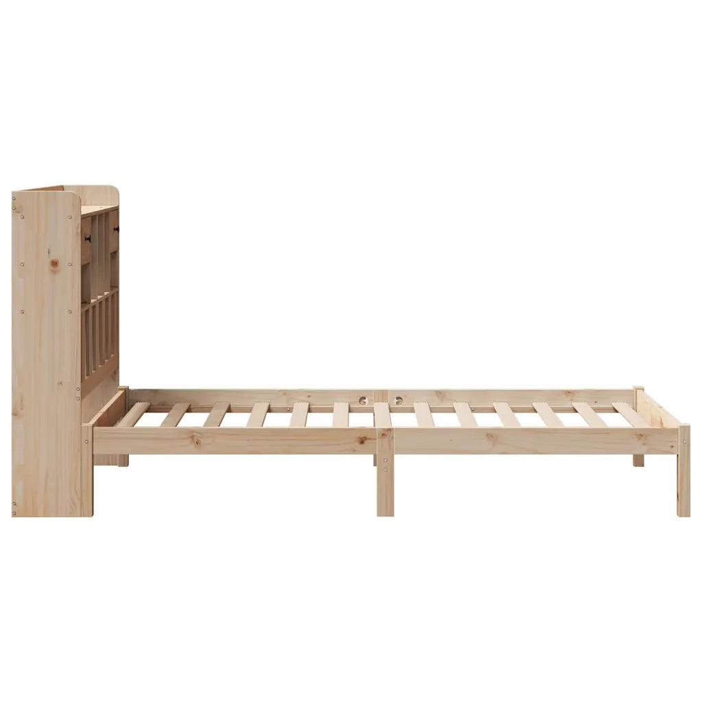 Letto Libreria senza Materasso 90x190 cm Legno Massello Pino 3321612