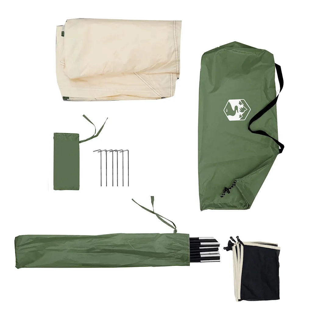 Frangivento da Campeggio Verde 340x130 cm Impermeabile CFW3611866
