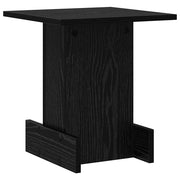 Tavolino | Tavolo laterale Rovere Nero 35,5 x 35 x 40 cm Legno multistrato