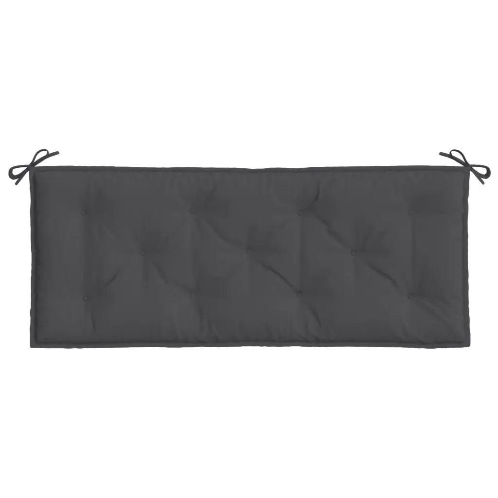 Cuscini Panca Giardino 2pz Antracite MÃ©lange 120x50x7cm Tessuto