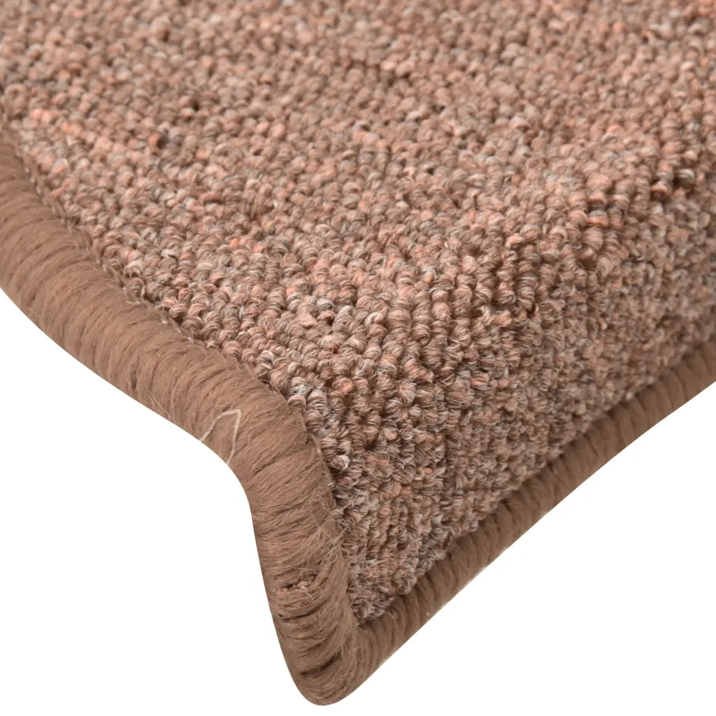 Tappetini per Scale 15 pz Marroni 56x17x3 cm cod mxl 77107