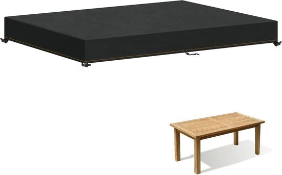 Copertura protettiva per tavolo da giardino Copertura impermeabile per tavolo da giardino Telaio per tavolo da giardino impermeabile 170 x 100 x 15 cm