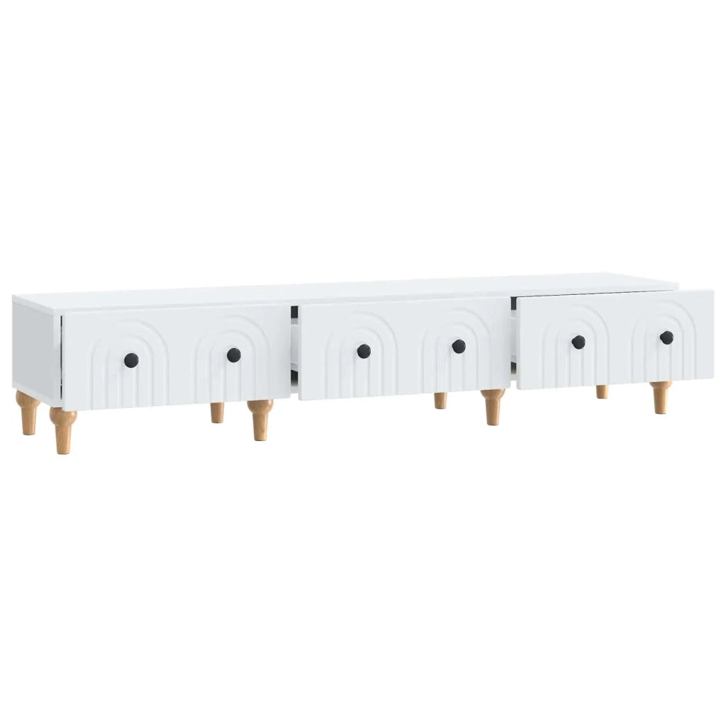 Mobile TV Bianco 147 x 34,5 x 30 cm Legno ingegnerizzato 894245