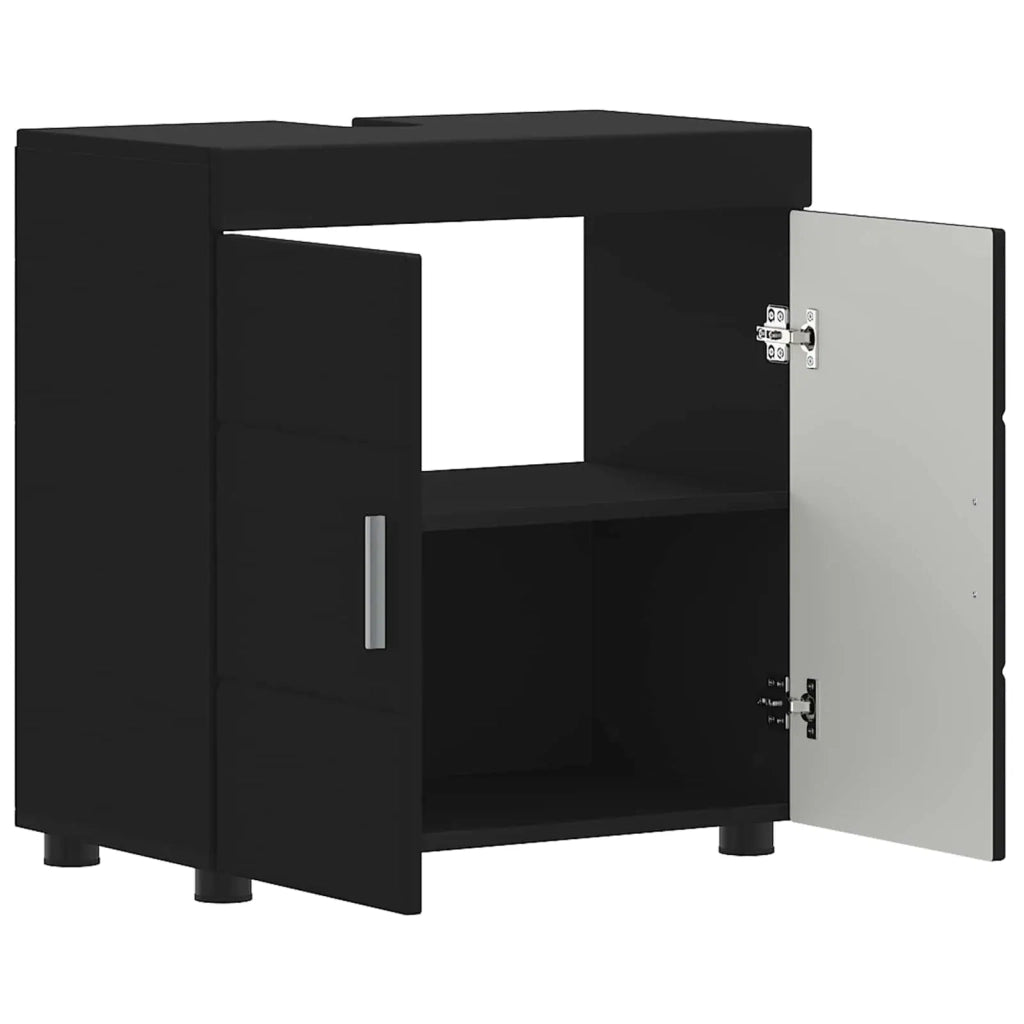 Set di Armadi da Bagno TULUM Nero 60 x 34 x 63 cm 880322