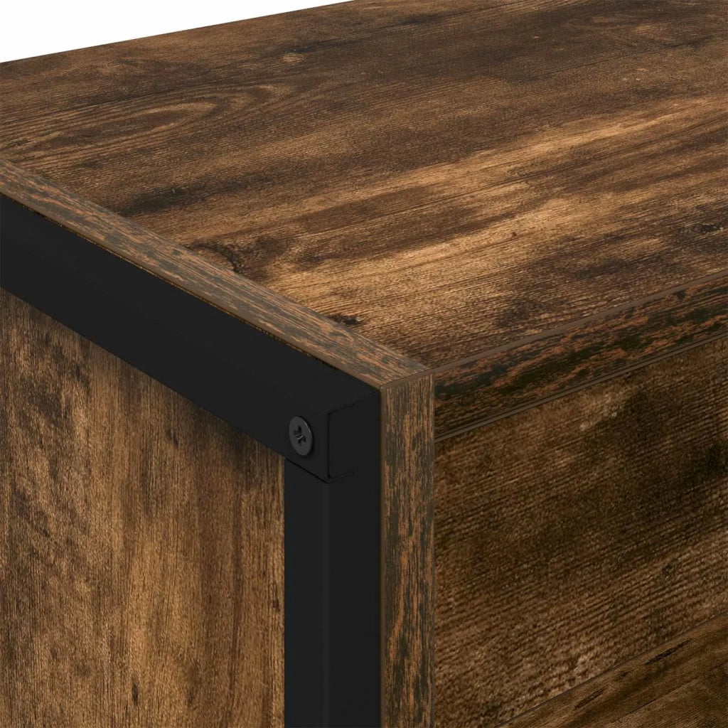 Armadio per Libri 2 pcs Quercia Fumosa 80 x 30 x 189,5 cm 3403012