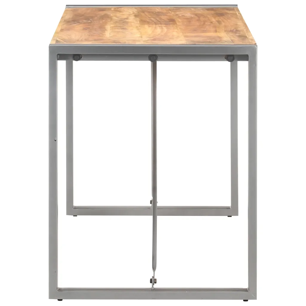 Tavolo da Pranzo 120x60x75 cm in Legno Massello di Mango Grezzo 321561
