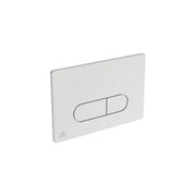 Ideal Standard placca di comando bianca doppio tasto Oleas M1 cromato