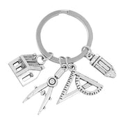 Porta chiavi per architetti - Geometria lineare - Unico e sostenibile - Formato compatto - Ideale come regalo - Adatto per le chiavi