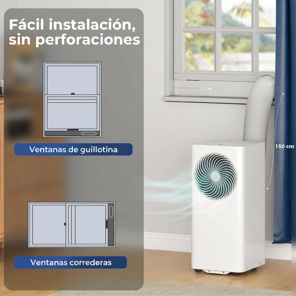 Condizionatore Portatile 7000 BTU 4 in 1 ¨C zephmum ¨C Bianco