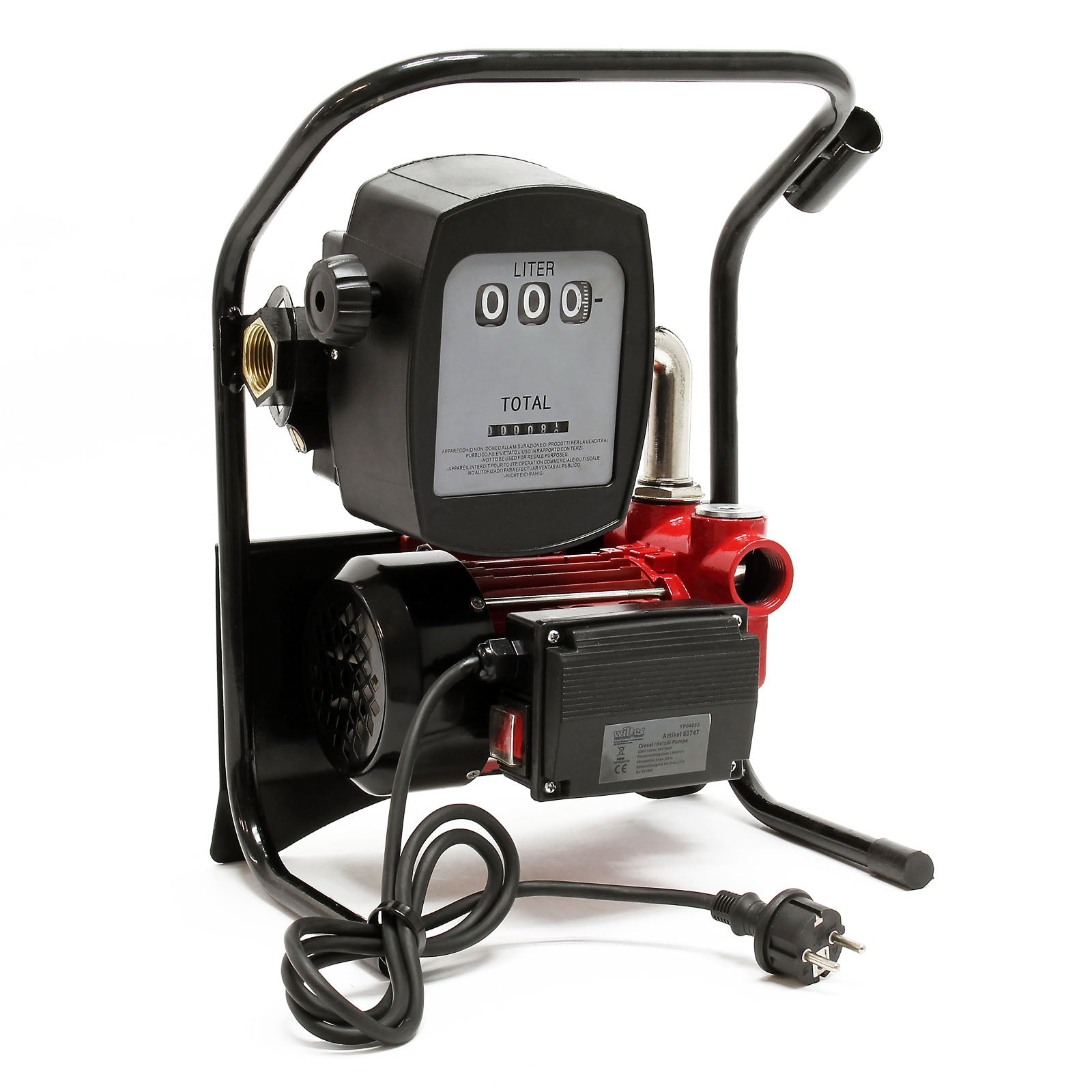 Pompa diesel autoadescante 230V/600W 40l/min con pistola Pompa gasolio biodiesel