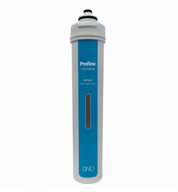 Filtro Profine Di Ricambio Per Depuratore Acqua "Uno" 0,5 Micron Antibatterico Silver