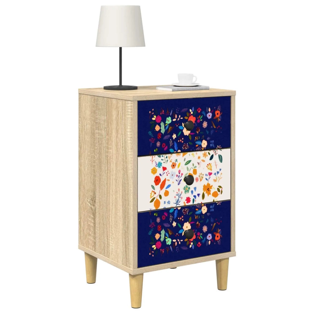 Armadio da Notte MAINZ 2 pz Rovere Sonoma 36 x 33 x 60 cm 8007300