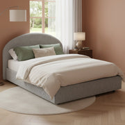 Letto Matrimoniale Archivio, Letto Matrimoniale Sfoderabile Made in Italy, Grigio