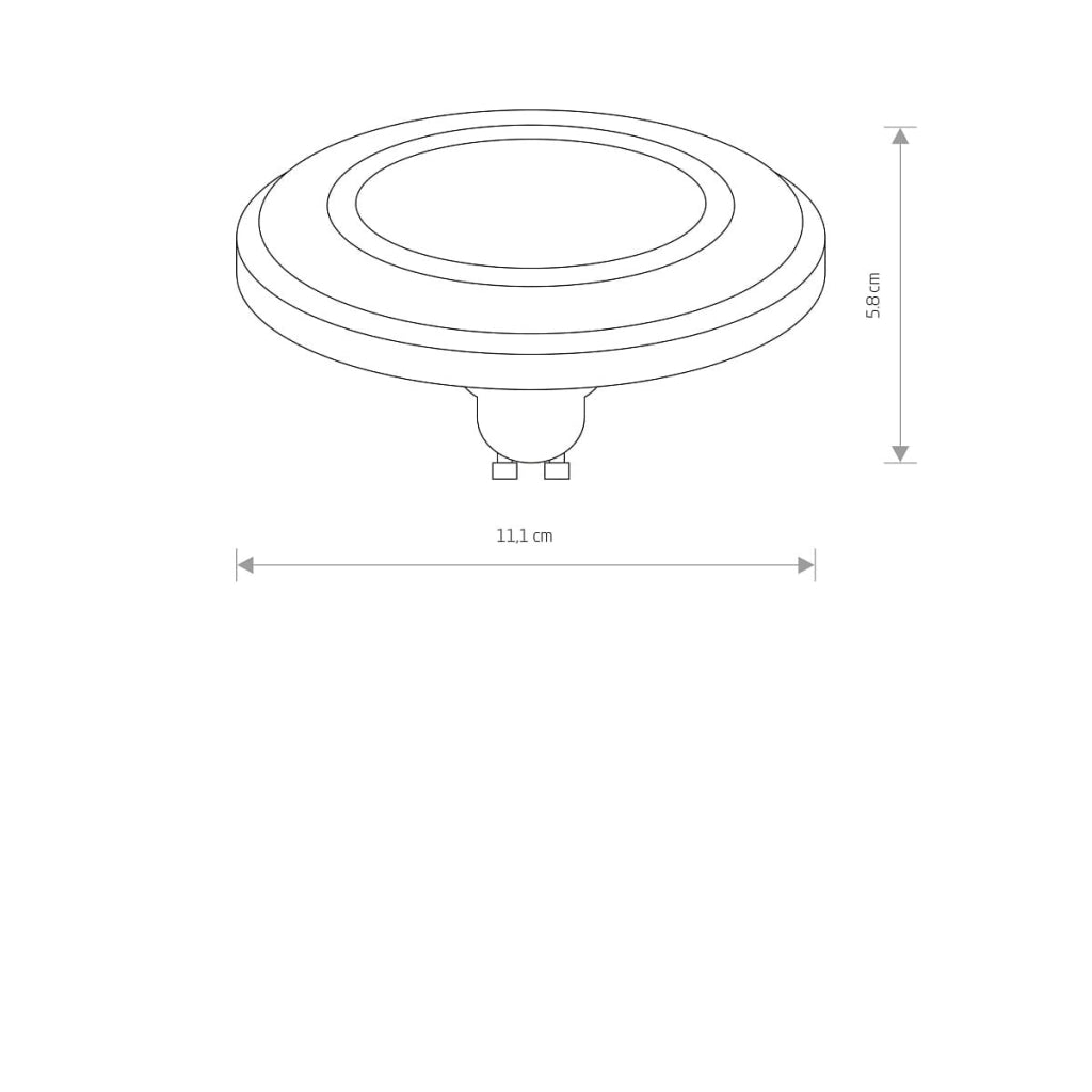 Lampadina LED GU10 ES111 9W 870lm 3000K Nowodvorski