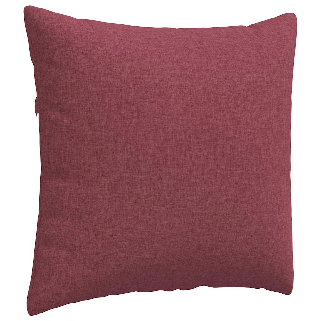 Cuscini da Divano 2 pz | Cuscini per sedie Rosso Vino 45 x 45 cm Tessuto