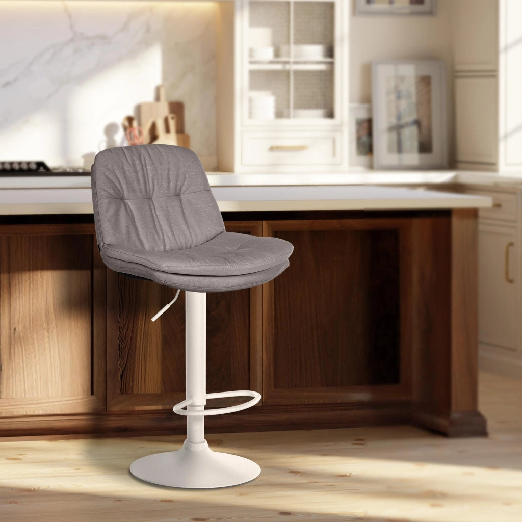 Barhocker Laurel Stoff weiЯ
