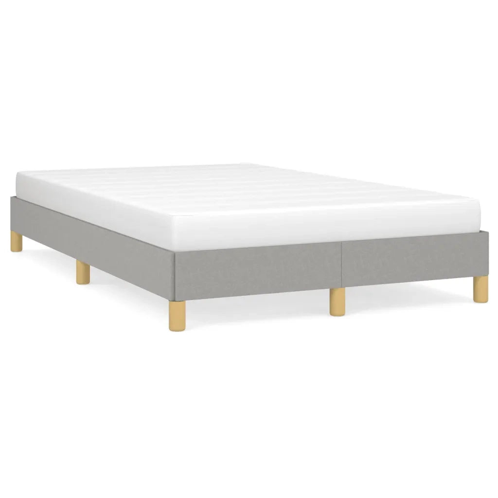 Giroletto senza Materasso Grigio Chiaro 120x190 cm in Tessuto