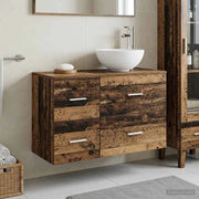 Set di mobili per il bagno 2 pz Legno antico 3403958