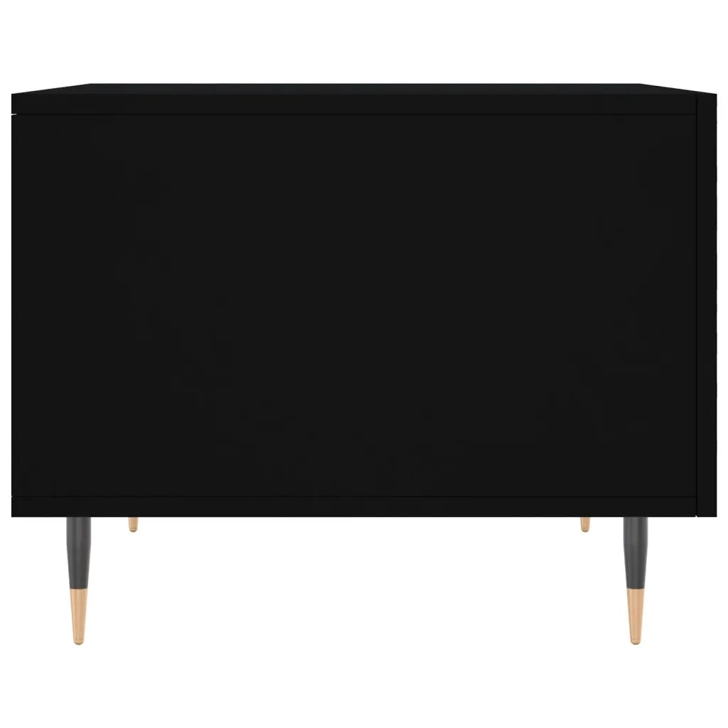 Tavolino da salotto | Tavolino da caff¨¨ | Tavolino da Soggiorno Nero 50x50x40 cm in Legno Multistrato