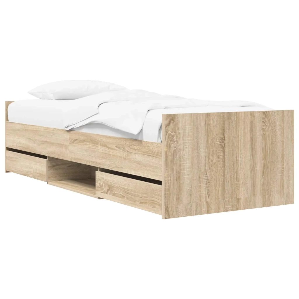 Telaio del letto con storage Rovere Sonoma 80 x 200 cm 3429510
