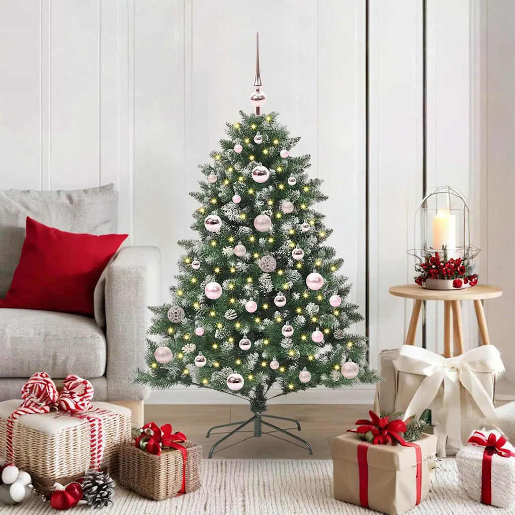 Albero di Natale artificiale con 150 LED Verde 120 cm 3395211