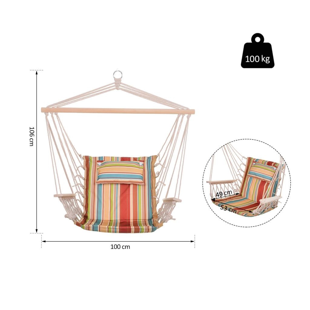 Amaca da viaggio ¨C zephmum ¨C 100x106 cm cotone macram¨¦ multicolore
