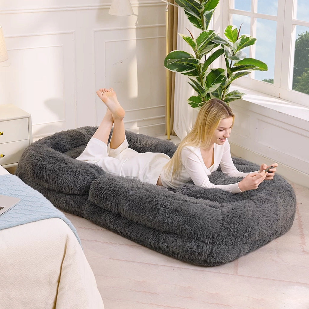 Poltrona Gaming da Terra Reclinabile ¨C MINIMAL ¨C Velluto Grigio Scuro