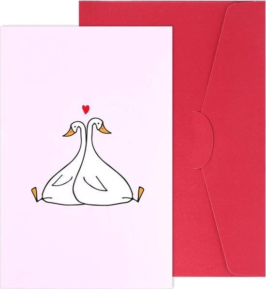 Carta di auguri per la donna - San Valentino - Romantico - Carta d'amore - Giubileo di matrimonio - Adatto per - Madre - Colorata - Carta di invito