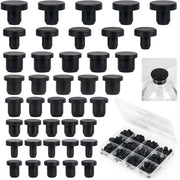 Stoppi di gomma 100 pezzi - Stop di silicone - Ridisponibili - Coperture di gomma - 8 misure - Sigillatura per fessure e tubi