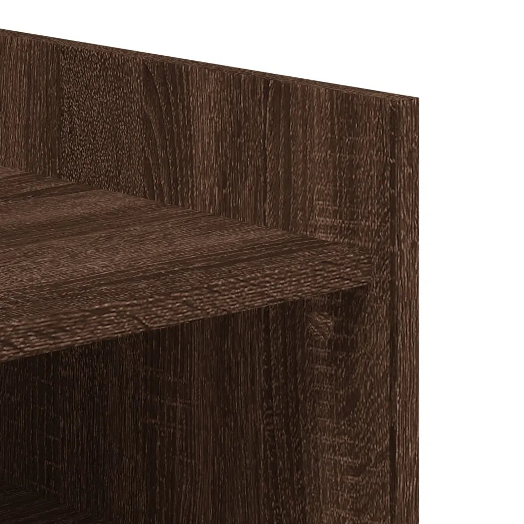 Scarpiera Rovere Marrone 52x37,5x100 cm in Legno Multistrato 848450