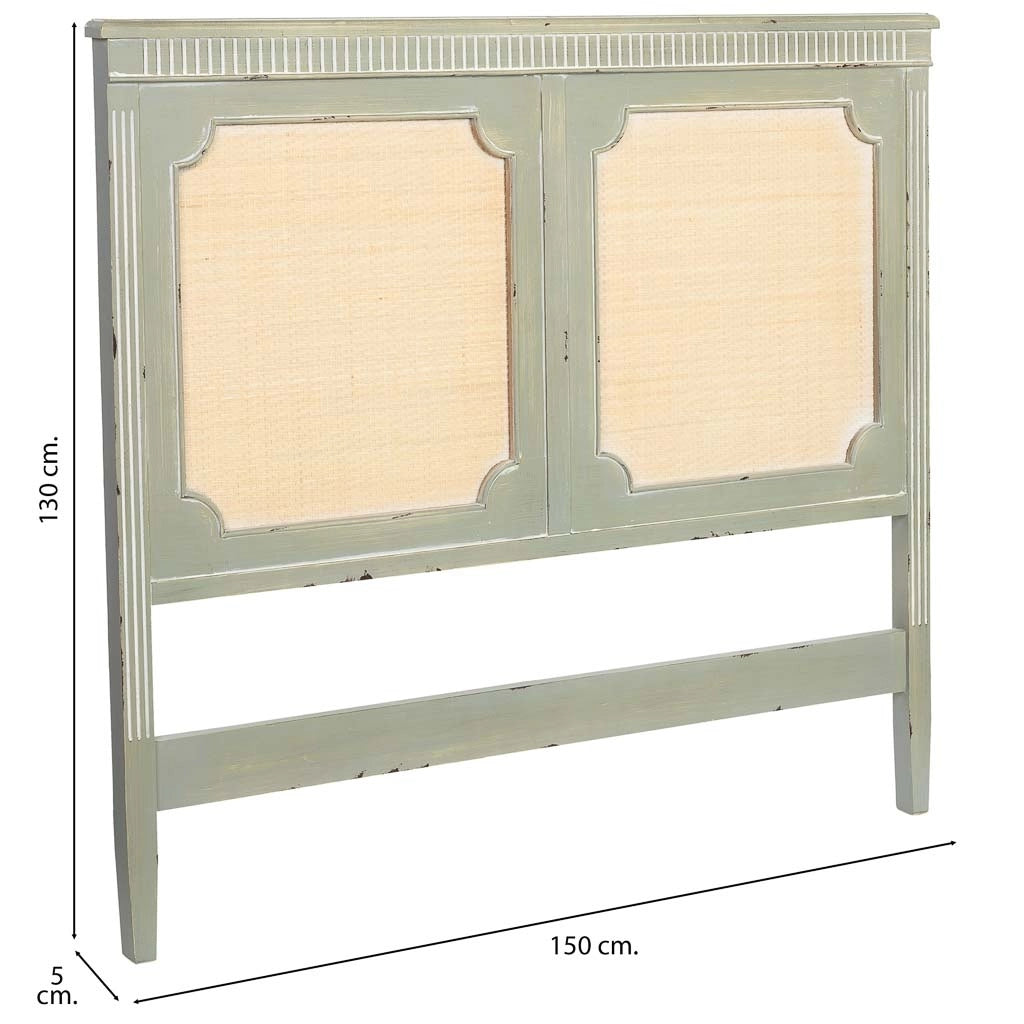 Testiera in legno con doghe, 150x5x130h cm