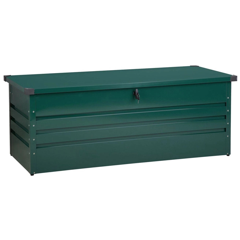 Cesta baule portaoggetti da esterno in acciaio zincato verde 600 lt giardino industriale