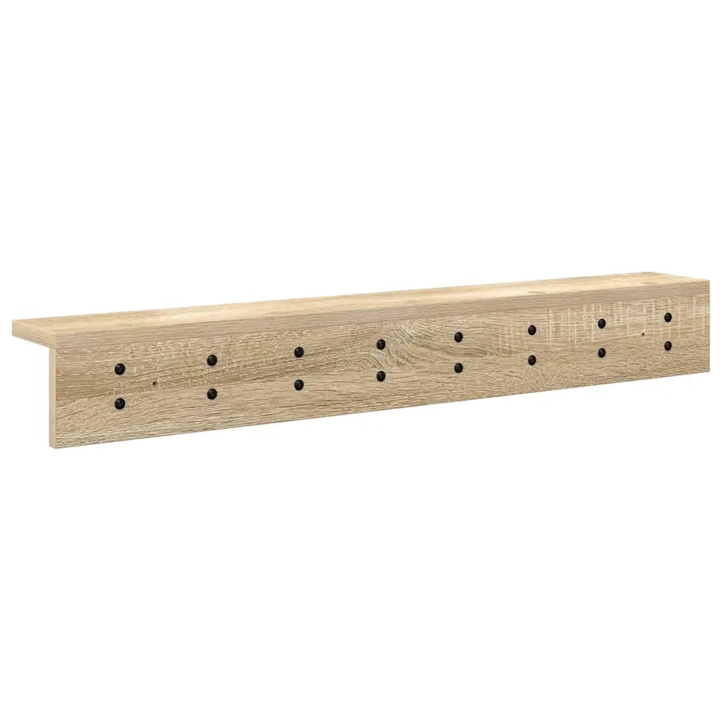 Appendiabiti a muro Rovere Sonoma 80 x 10,5 x 10,5 cm 874365