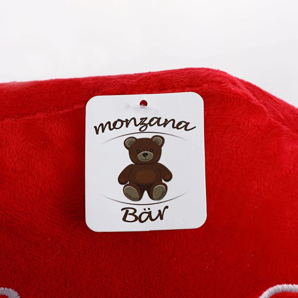 Cuscino a Cuore Morbido Scritta Ricamata I Love You 32 cm Cuore di Peluche Regalo Festa degli innamorati Amore