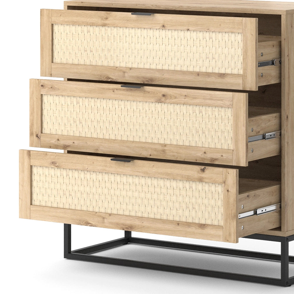 Vicco Cassettiera    Marrone 40 x 92.5 cm con 3x cassetti