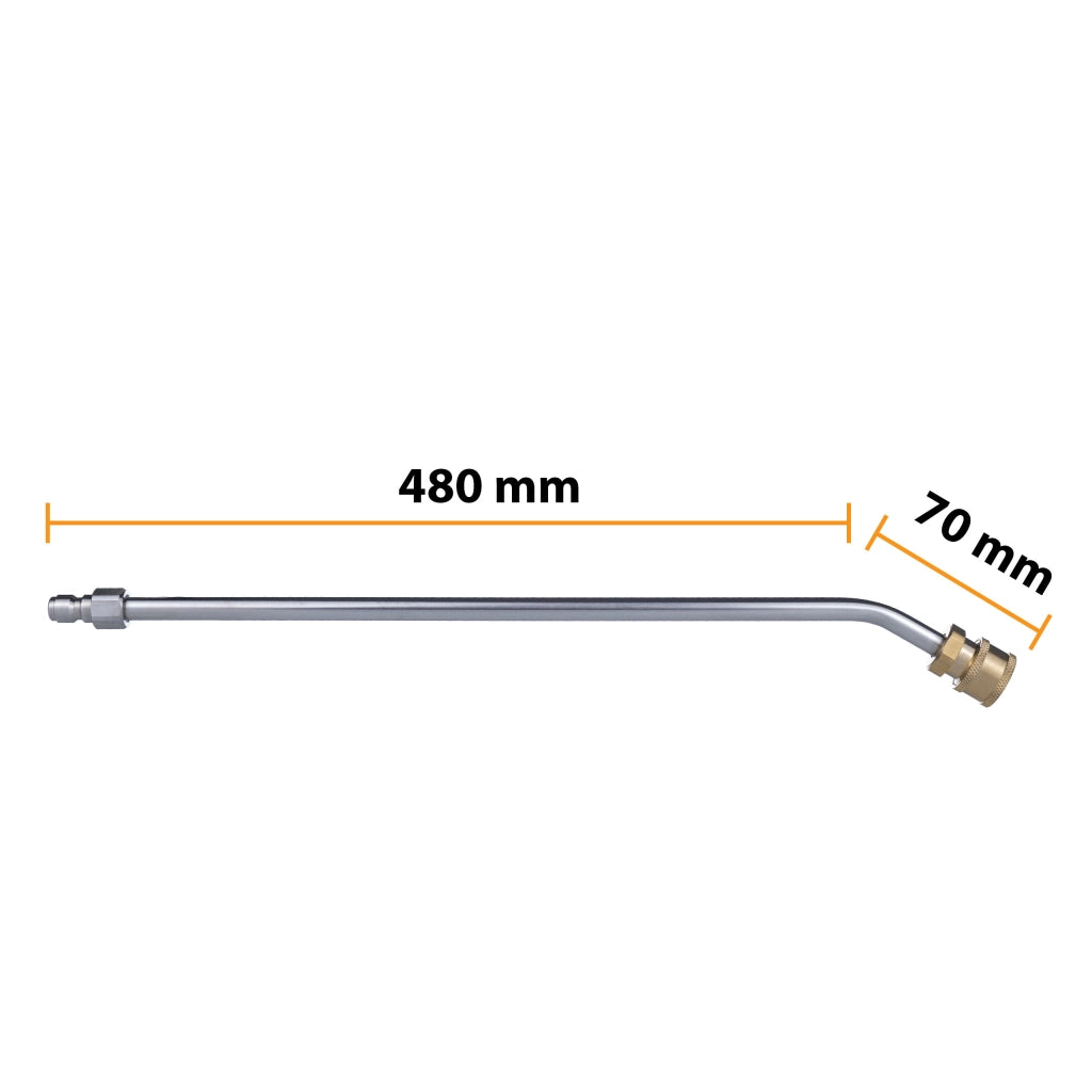 Lancia per Idropulitrice 1/4" 50cm Angolata 30° – Alta Qualità, Pressione Max 250 Bar, Compatibile con Rosfix e Lavor