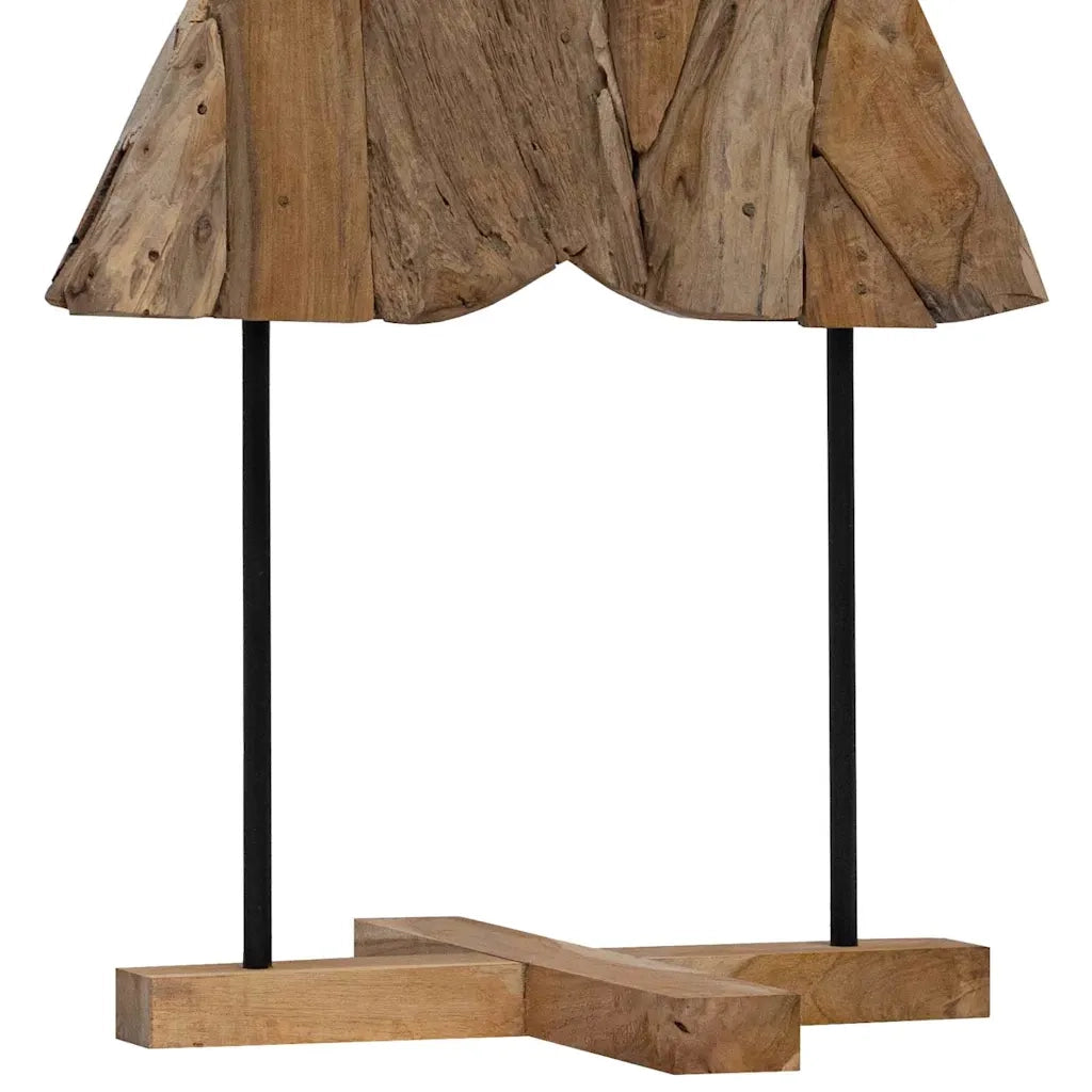 Albero di Natale Marrone 151 cm Legno massello di teak 42017932