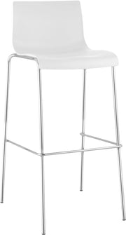 Sgabello da bar Hoover struttura cromata a 4 piedi 1