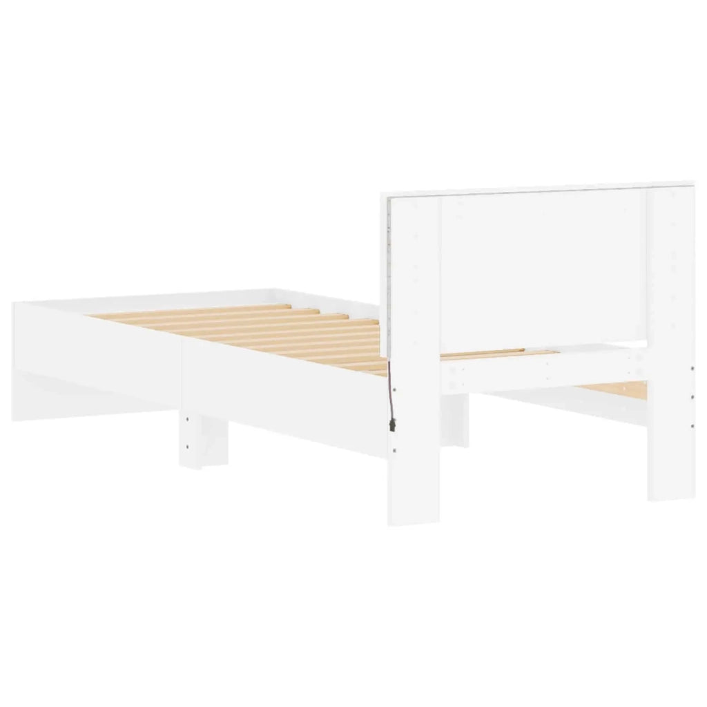 Letto con LED Bianco 80 x 200 cm Legno ingegnerizzato