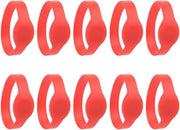 Polsband RFID 125 Khz con cinturino in silicone, impermeabile, ID-kaart, polsband per controllo di accesso, IP68, colore rosso.
